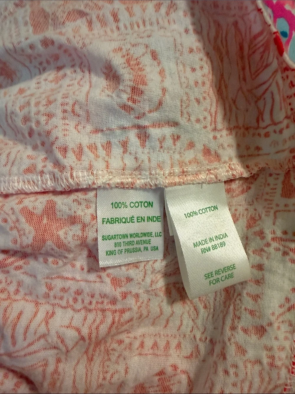 Lilly Pulitzer Red(ish) Print Ruffle-Hem Girls Dress